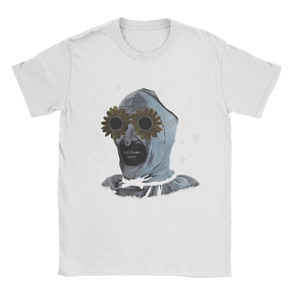 Terrifier Gruselfilm T-Shirt für Herren Baumwolle Neuheit T-Shirts Rundhals T-Shirts Kurzarm Tops Übergröße