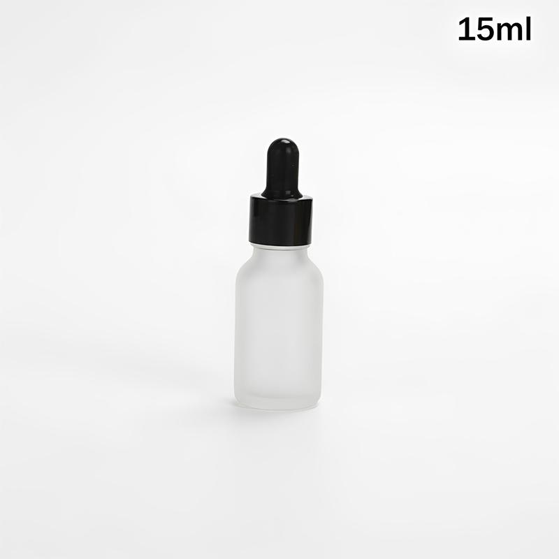 10/50/100ml Klare mattierte Glasflaschen Tropfflasche Lotionflasche Glas leere Flasche Wiederverwendbare Spenderflaschen