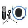 Condenser Microphone Stable USB Desktop Tripod MIC High Sensitivity Adjustable Angle for PCSilver