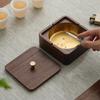 Walnut Wood Ashtray with Stainless Steel Liner
