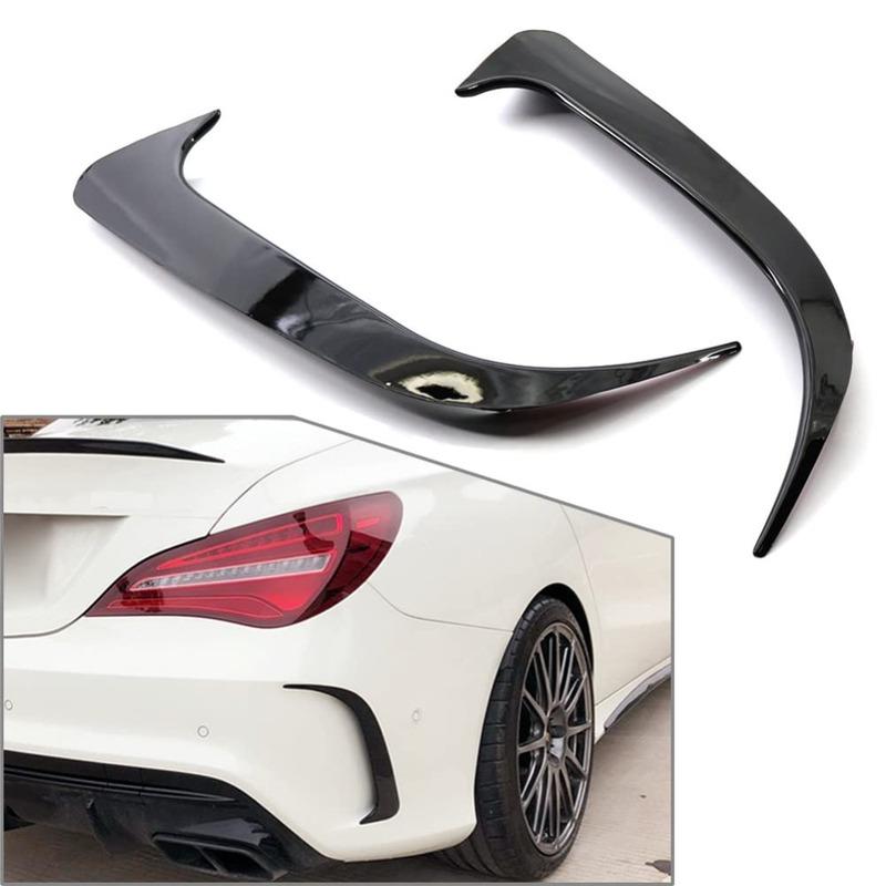 Rear Bumper Spoiler Canards Vents Cover Trim Kits For Mercedes Benz CLA Class W117 C117 CLA200 220 250 260 45 AMG 2013-