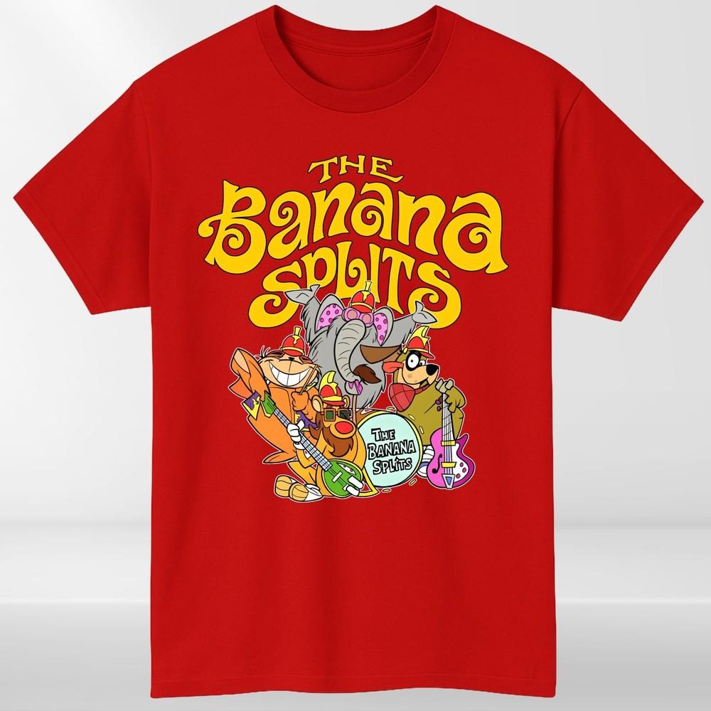 The Banana Splits Funny Cartoon Meme Animals Lover Gifts Vintage Unisex TShirt S