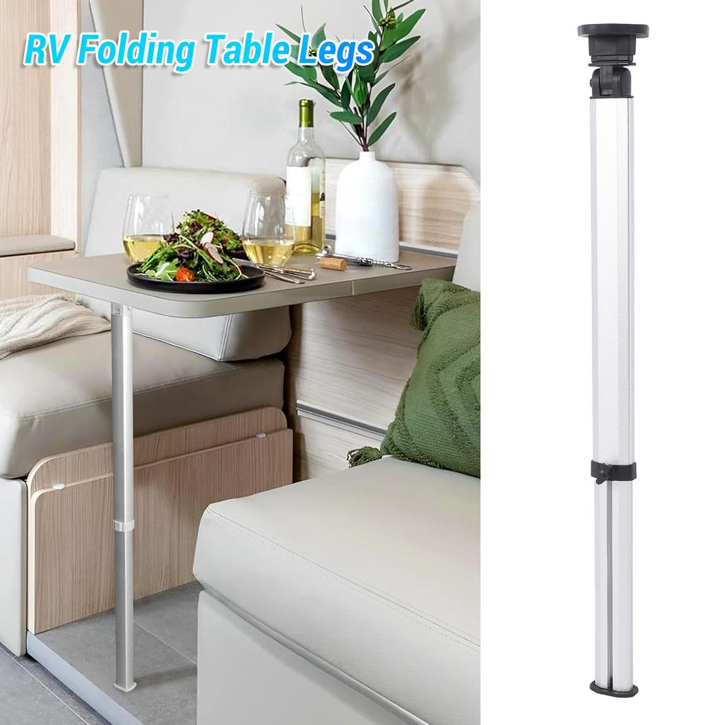 New 515 To 795mm Adjustable Height Table Leg Foldable Extendable Aluminum Alloy Support Table Leg for RV Camping Vehicle