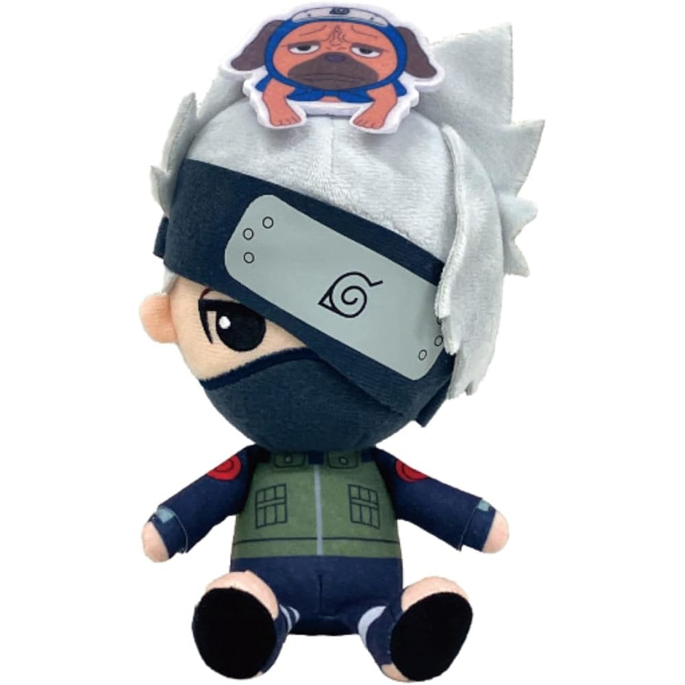 Bandai Namco Nui Naruto Kakashi Chibi Plush Toy 20cm Soft Stuffed Figure