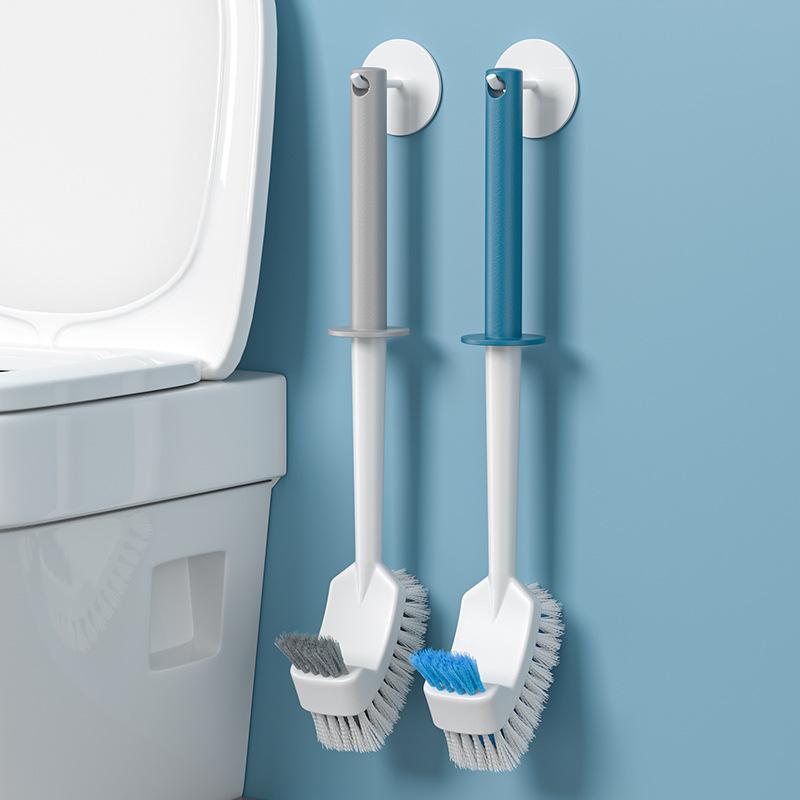 Toilet Brush Long Handle Toilet Cleaning Brush Squatting Pit No Dead Ends Soft Hair Household Wall-mounted Toilet Cleaning Brush Toilet Horse Small
