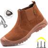 Schutz-Sicherheitsstiefel für Männer, Schweißen, Bauarbeitsstiefel, Schuhe, unzerstörbare, unzerstörbare Sicherheitsschuhe, männliche Schweißerschuhe, Stahlkappenstiefel