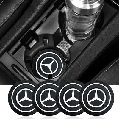2 szt. Antypoślizgowa gumowa mata na kubek samochodowy Do Mercedes Benz C180 C200 C260 C300 W108 W124 W126 W140 W168 W169 W176 Akcesoria