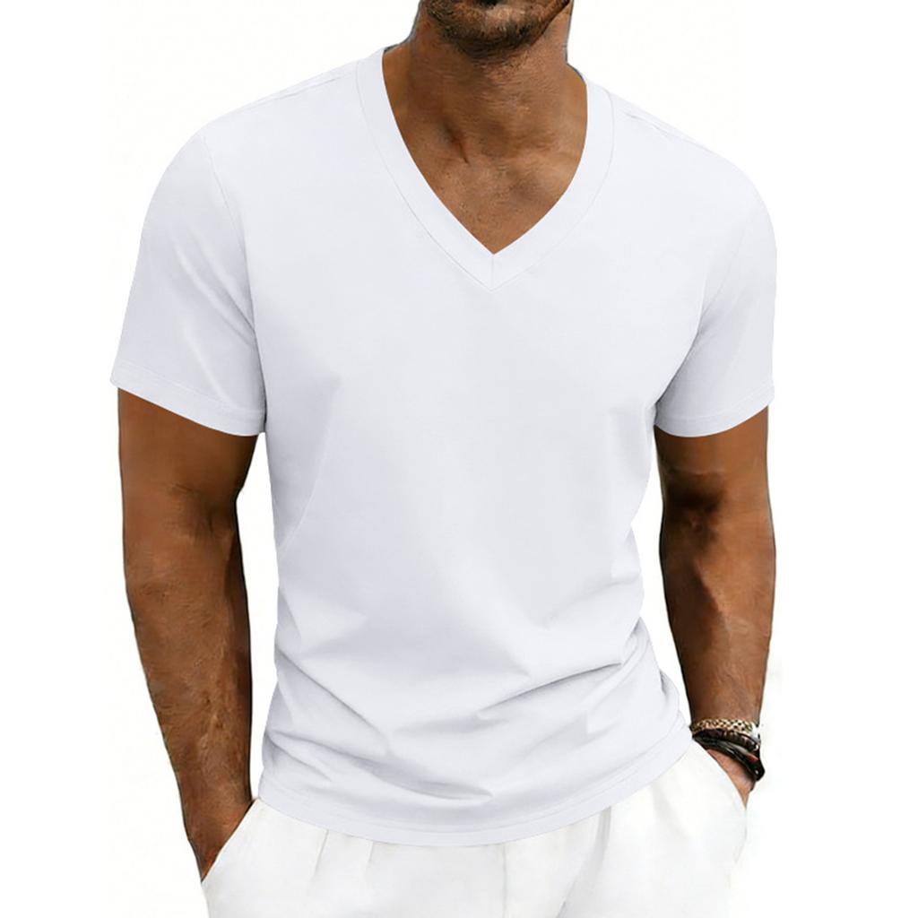 Men's Summer T-Shirt  Breathable  Casual Loose-fitting Short-sleeved