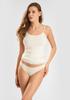 Figi damskie brazyliany z naturalnej bawełny organicznej Natural Cotton Ecru 1447 Sielei SIELEI 1447 FIGI BRAZYLIANY NATURAL COTTON ecru S