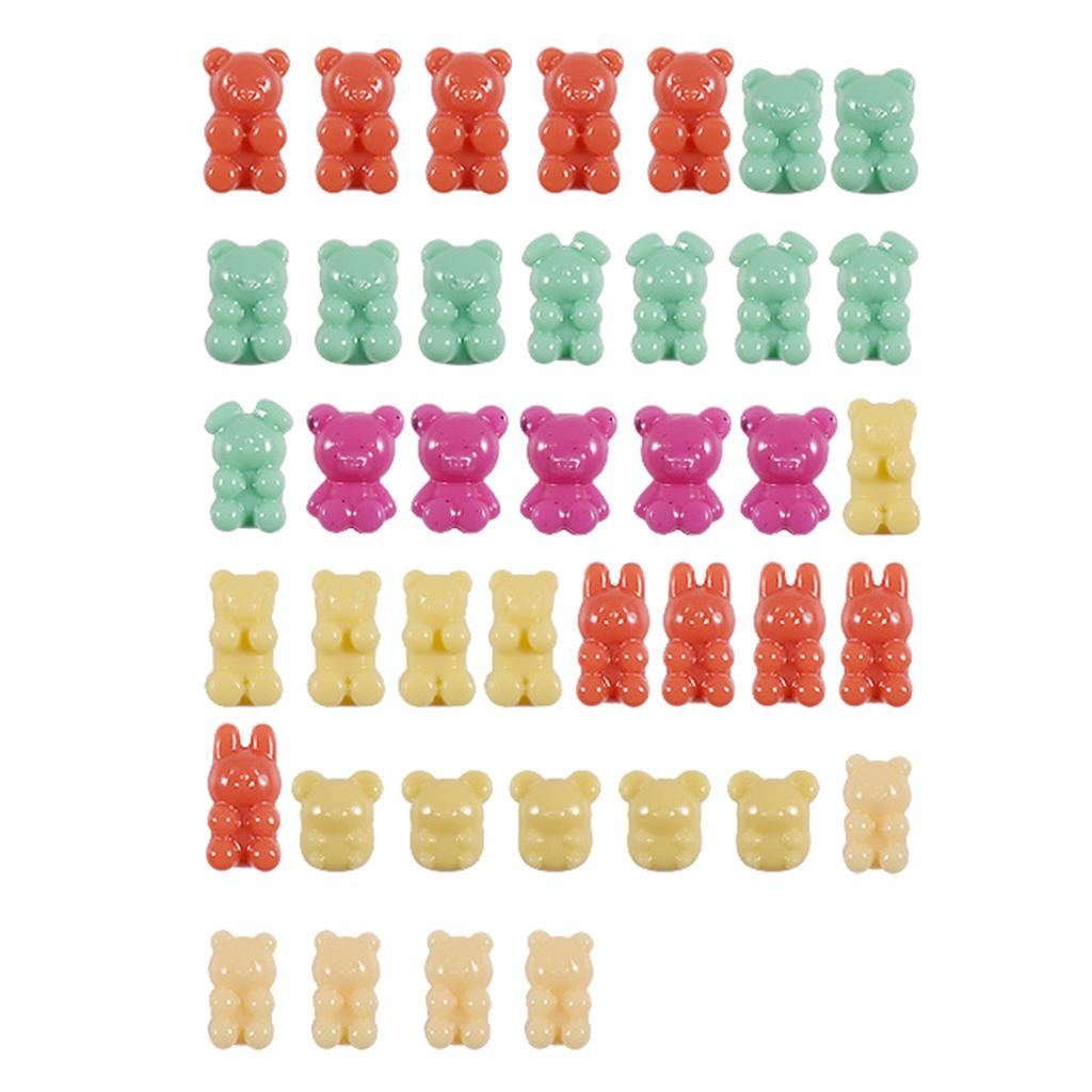 Bear Rabbit Mouse Ornament Crafts Silicone Molds Epoxy Jewelry Mold Resin Casting Pendant Mold Suitable for Diy Crafts