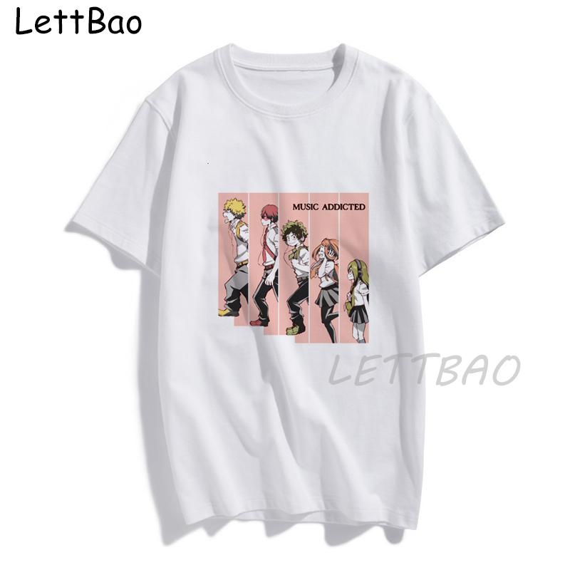 My Hero Academia T Shirt Men Fashion Tshirts Deku No Hero Academia Anime Kawaii Himiko M