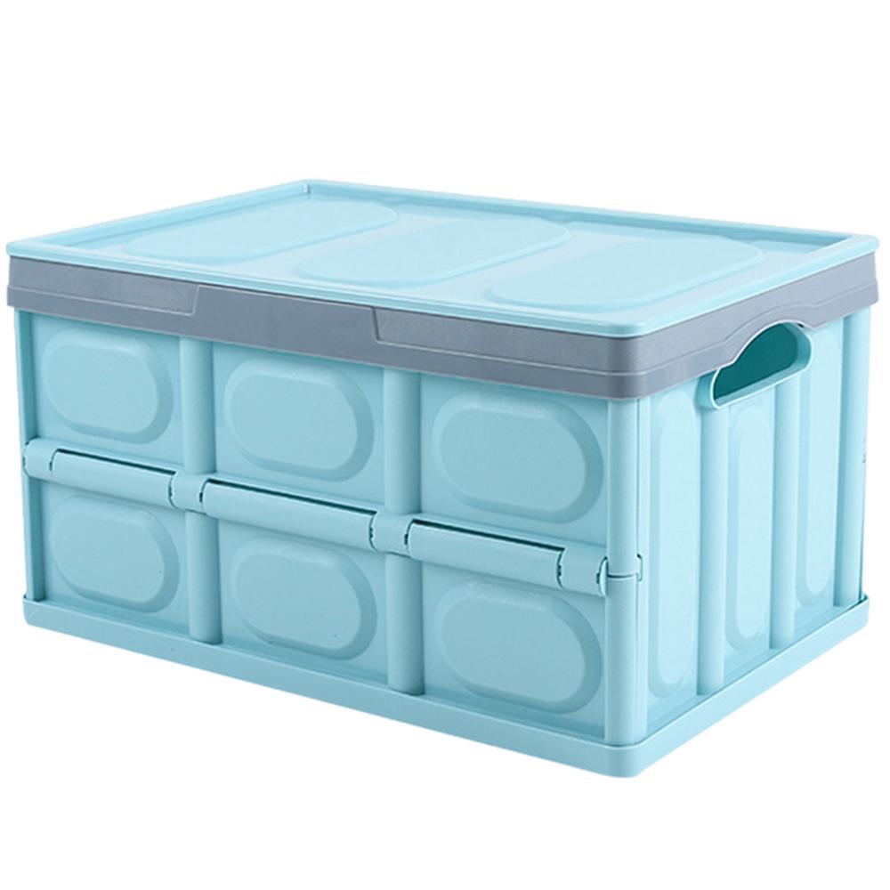 Foldable Storage Box 30L Book Box Stackable Outdoor Camping Storage Box Clothes Storage Box Multi-Function Car Storage Box For