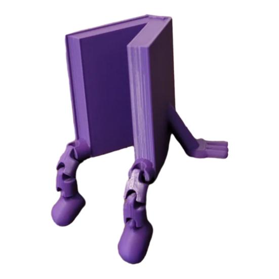 Articulated Book Ornament 3D Printed Desk Buddy Book Flexible Book Ornament