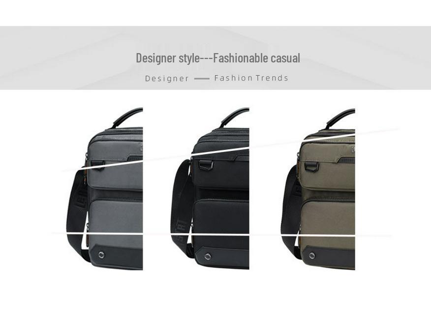 LEASTAT Men's Single Shoulder Fashionable Casual Oxford Cloth Multifunctional Crossbody Bag