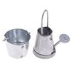 2Pcs/Set 1:12 Dollhouse Miniature Metal Water Bucket Kettle Model Furniture Toys