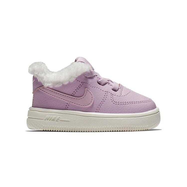New Nike Air Force 1'18 SE Cushioned Wear Resistant Warm Low Top Toddler Shoes Light Pink Infant And Toddler AR1134-600