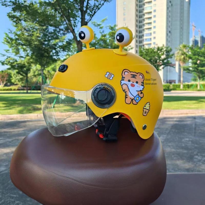 

Children s Electric Vehicle Helmet: Four Seasons Sun Protection, Safe & Cute Design