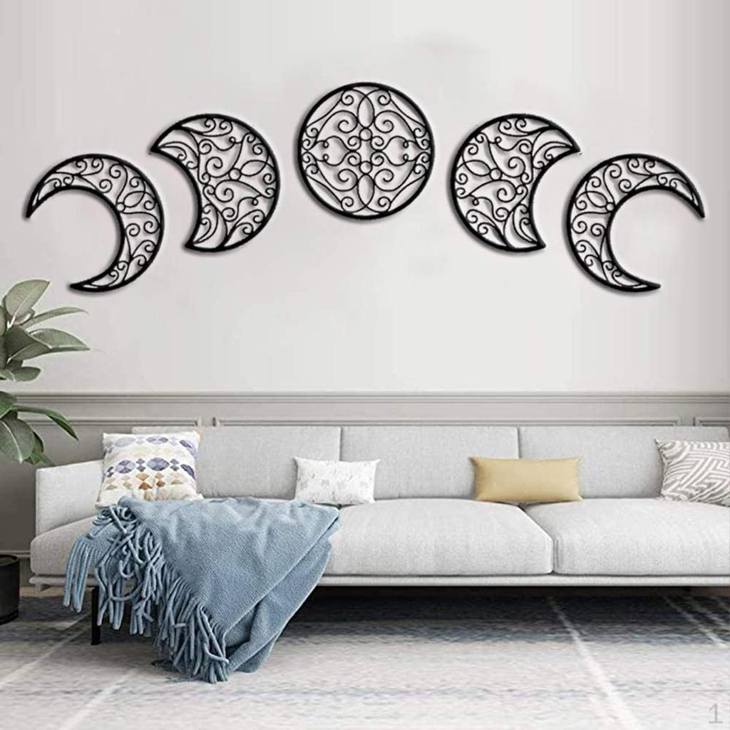 

5 Pieces decor Moon Phase Bohemian for Home Living Room Bedroom