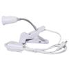 Flexible Aluminum Neck Clip Lamp Holder E26/E27 Clamp Light Fixture with ON/OFF Plug in Cord Desk Lamp Holder for Study Work