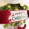 Christmas Wall Hanging Home Decoration Wreath Christmas Ornaments Santa Claus Theme Exquisite Christmas Decoration Gift 50x30x3cm