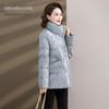 SNOWFLYING Women's Retro Chinese Style Faux Fur Collar Down Jacket