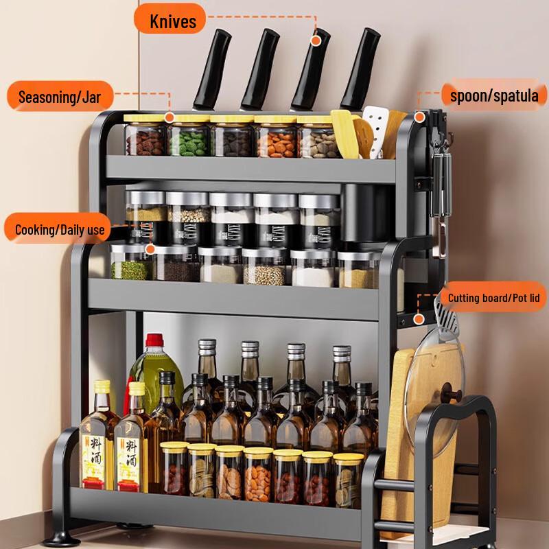 3-Tier Kitchen Countertop Storage Rack