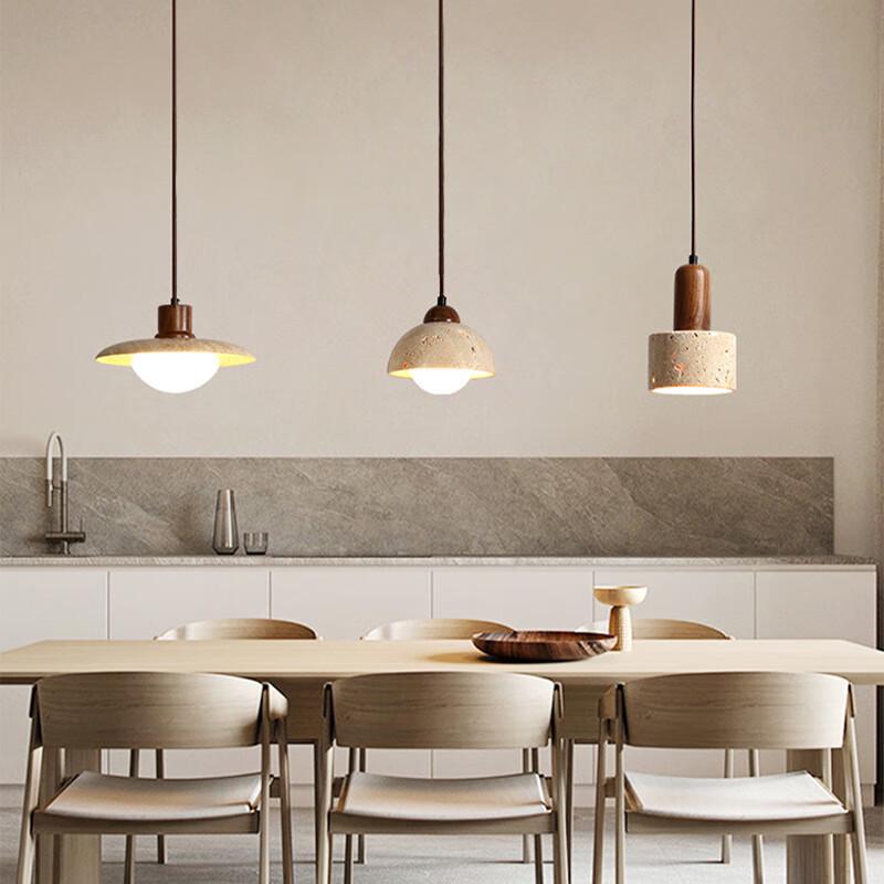 UOSU Wabi-Sabi Travertine Pendant Lamp