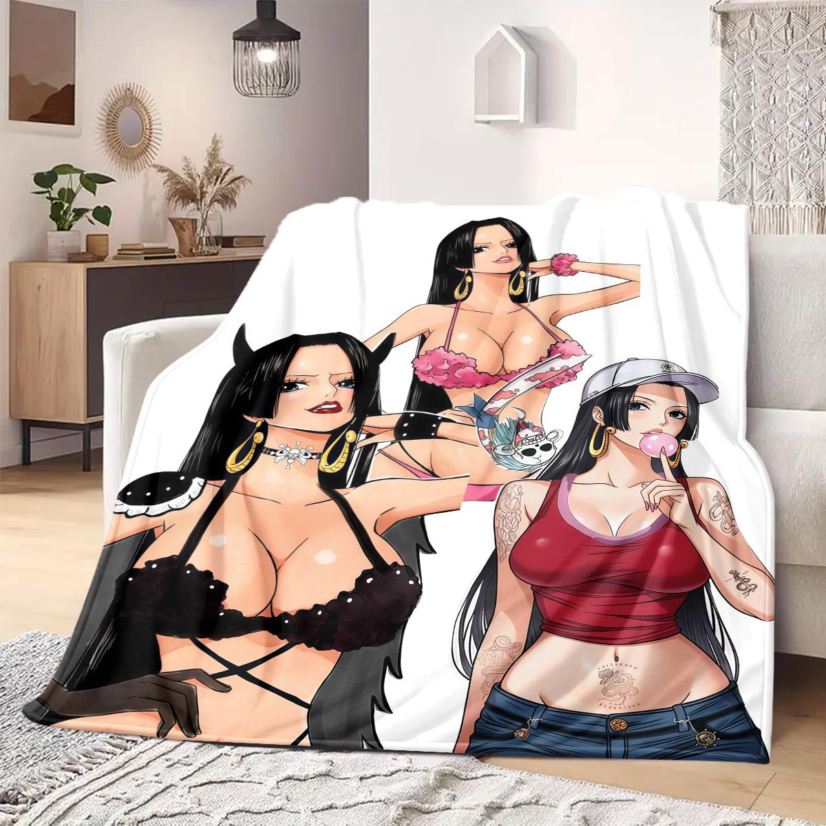

Nico Robin Print Blanket Warm Comfortable Flannel Blanket Suitable for Bedrooms,Sofas, Beds,Chairs,Travel 68 75x90cm