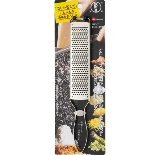 Iidaya Ever Oroshi Pro (Made In Japan/Compact/Stainless Steel) Zester Grater for Thin Slicing (Cheese/Ginger/Lemon/Garlic) Professional Stick Grater