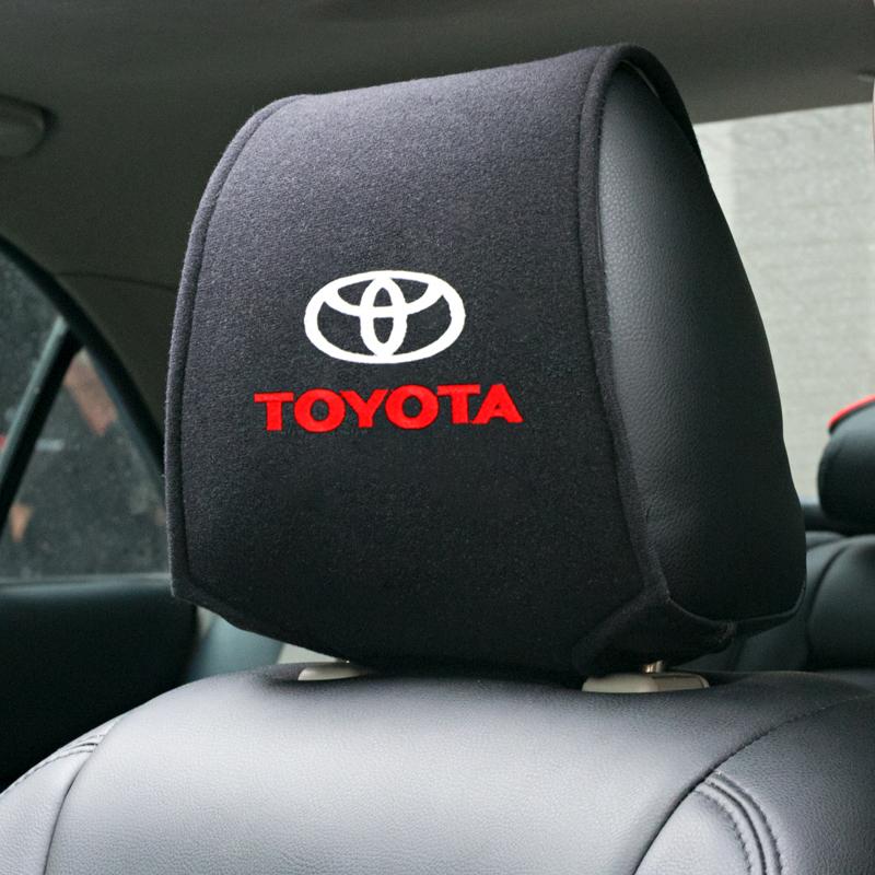 AVD4    Car exterior annual inspection stickers For Toyota Car Set Car Head Neck Rest Pillow Auto Seat belt Pads Headrest cover
