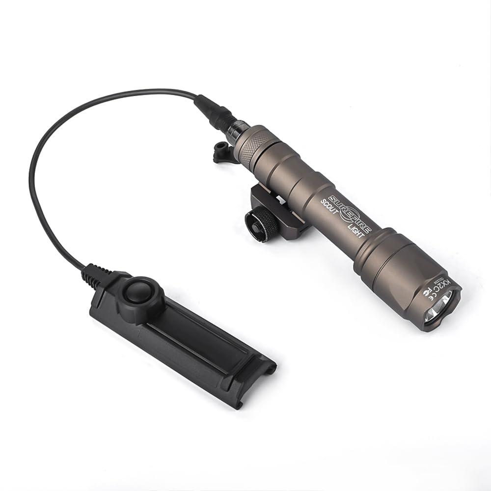 WADSN SureFire M600C Type Flashlight with Dual Switch, 20mm Rail Compatible, 600 Lumens, Scout Light, Tactical Light for Airsoft (Tan)