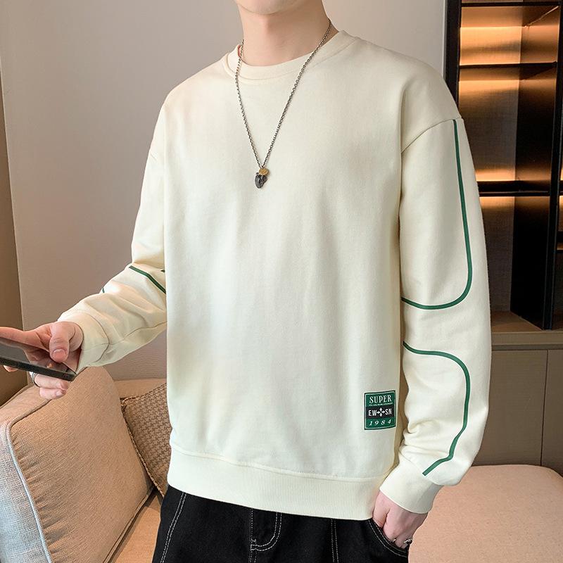 Men's Sweatshirt Spring Trend Casual Loose Hoodless Base Jacket Sweatshirt Plus Size Men's Underwear