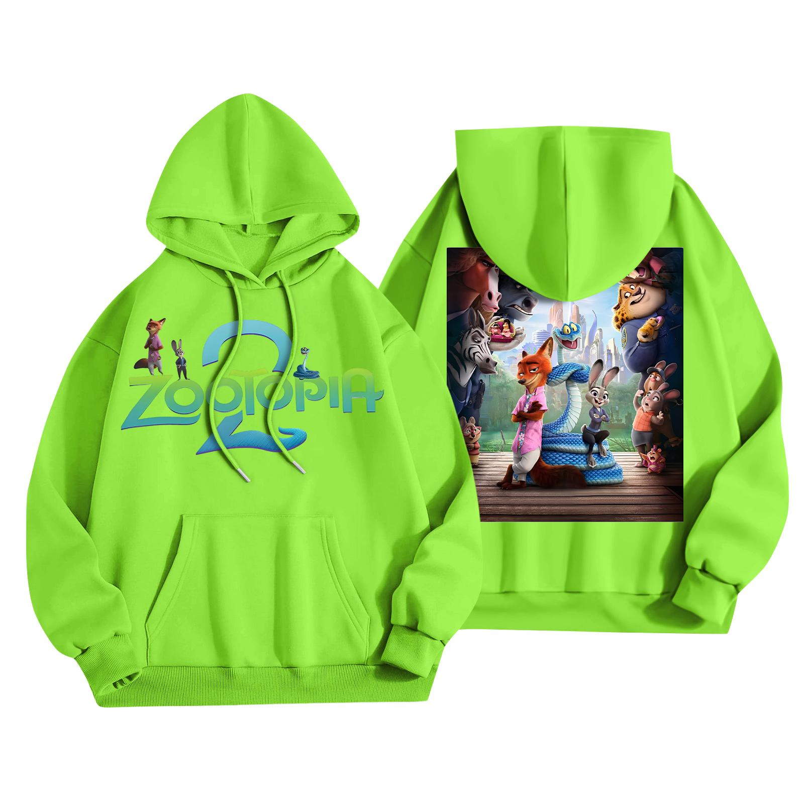 

Женская повседневная модная толстовка с капюшоном и карманами с принтом XXXL зелёный