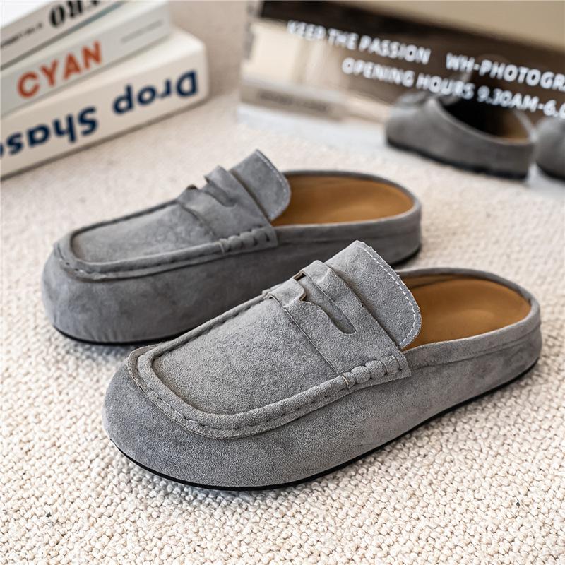 2025 Baotou Half Slippers - Unisex One-Step Lazy Soft Sole Mules Outdoor Retro Style