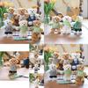 Cute And Charming Teddy Bear Keychain Plush Toy Soft And Cozy Bag Decoration