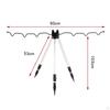 Collapsible Rods Tripod Stand Holder Portable Bracket for Outdoor Rod Beach Pier
