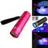 Mini Uv Flashlight With 9leds For Currency Verification And Fluorescence Testing For Camping And Search Scenarios