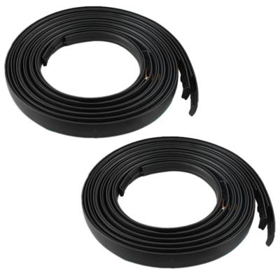 2PCS Car Roof Rubber Drip Side Finish Moulding Seal Strip Trim for Toyota Sequoia 2008- 75551-0C080 75552-0C080