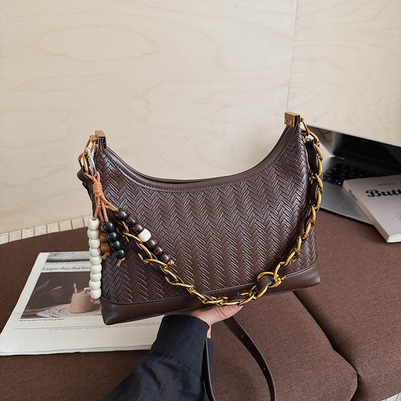 Korean Version Niche Chain Portable Bucket Bag Women's 2025 Autumn New Texture Versatile Trend Shoulder Messenger Bag