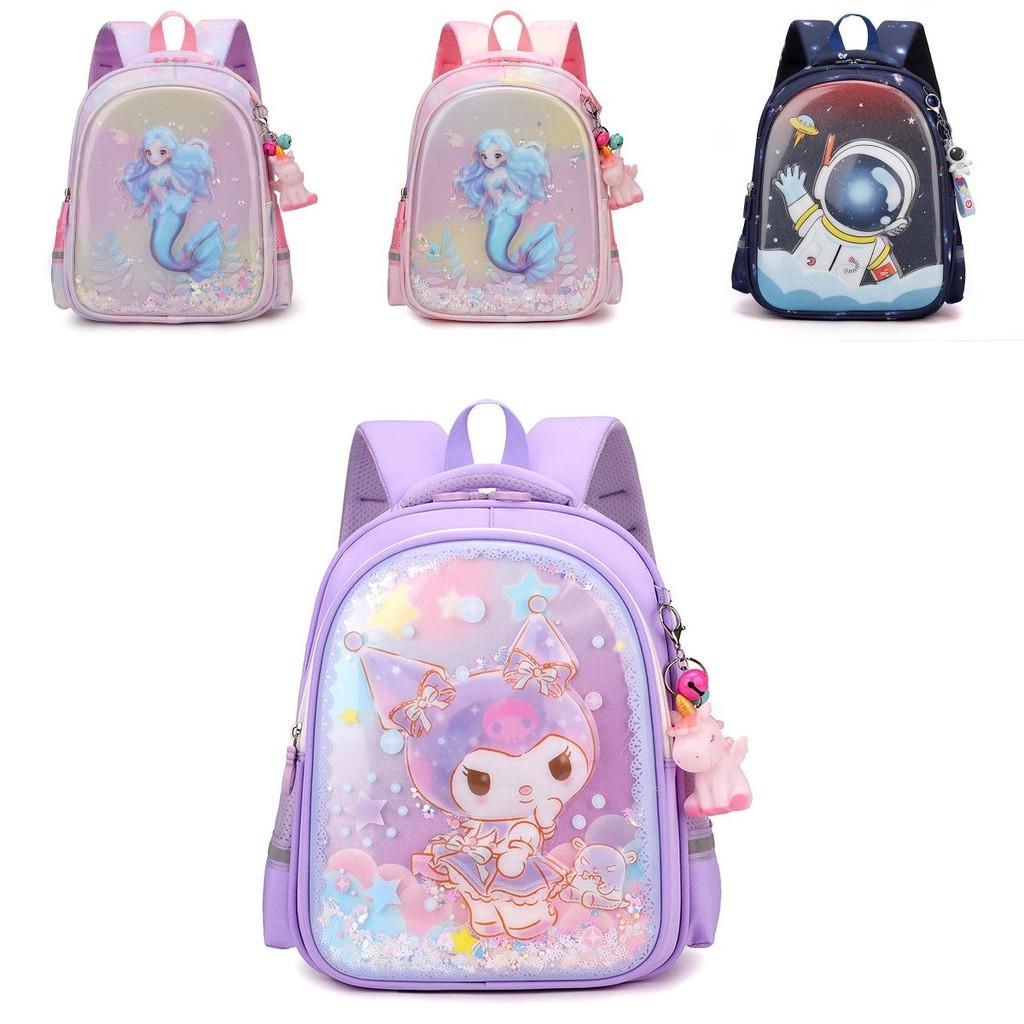 Charming Childrens Backpack With Hard Shell Design And Cute Anime Characters For Use Everyday