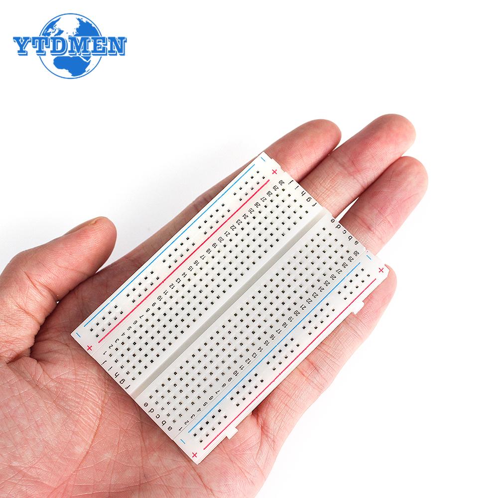 10PCS 400 Tie Point Breadboard for Arduino Solderless PCB Test Board 400 Hole Breadboard Universal DIY Kits