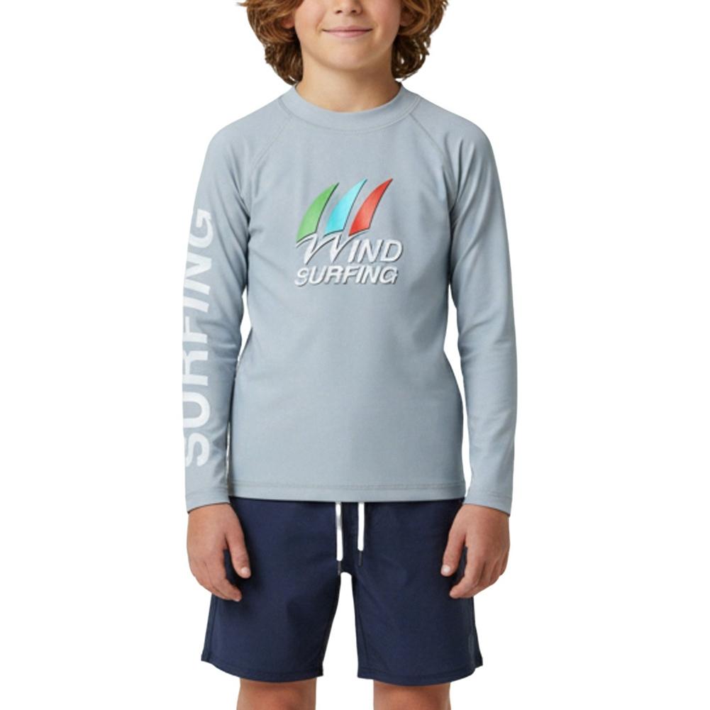 Children's Outdoor Sun Protection Top Round Neck Long Sleeve Breathable Quick-Dry Sweatshirt