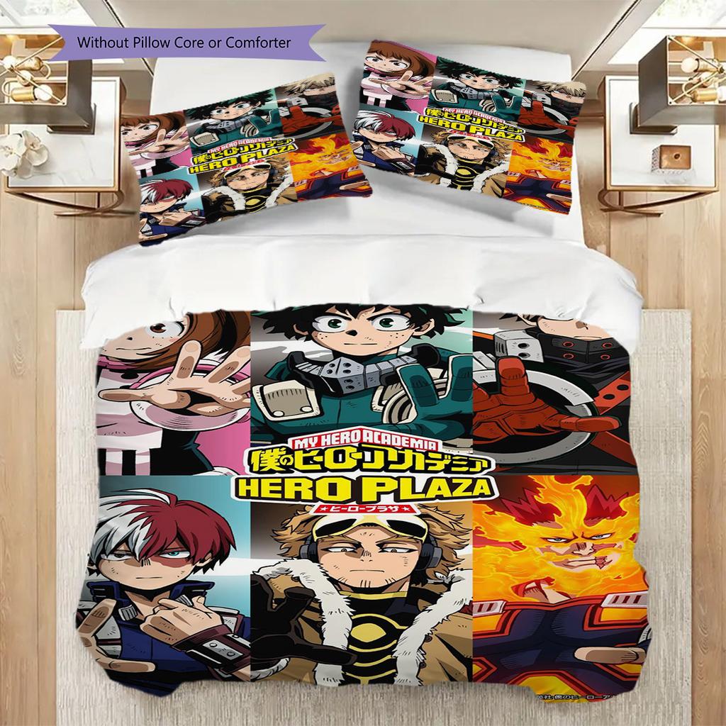 Hero Academia Two Heroes Threepiece Set 1 Duvet Cover 2 Pillowcase Without Core Soft And Comfortable Gift Duvet Cover And Pillowcase
