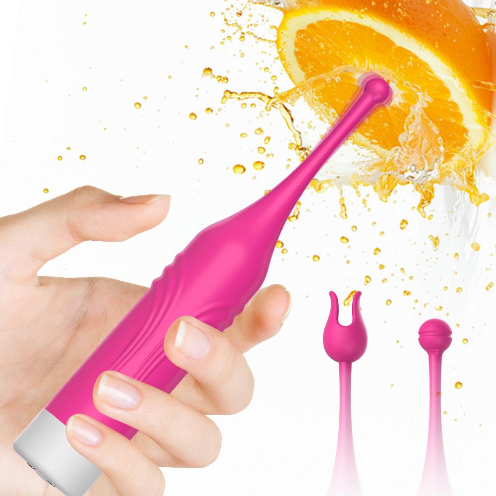 USB Charge Mini Powerful Stick Vibrator Women Clitoral Stimulator Vaginal G Spot Masturbation Erotic Wand Vibrator Adult Sex Toy