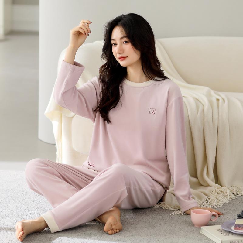 Island Fleece Pajamas Women'S Winter Thickened Fleece Warm Spring And Autumn Thin Fleece Autumn And Winter Coral Fleece Pullover Loungewear