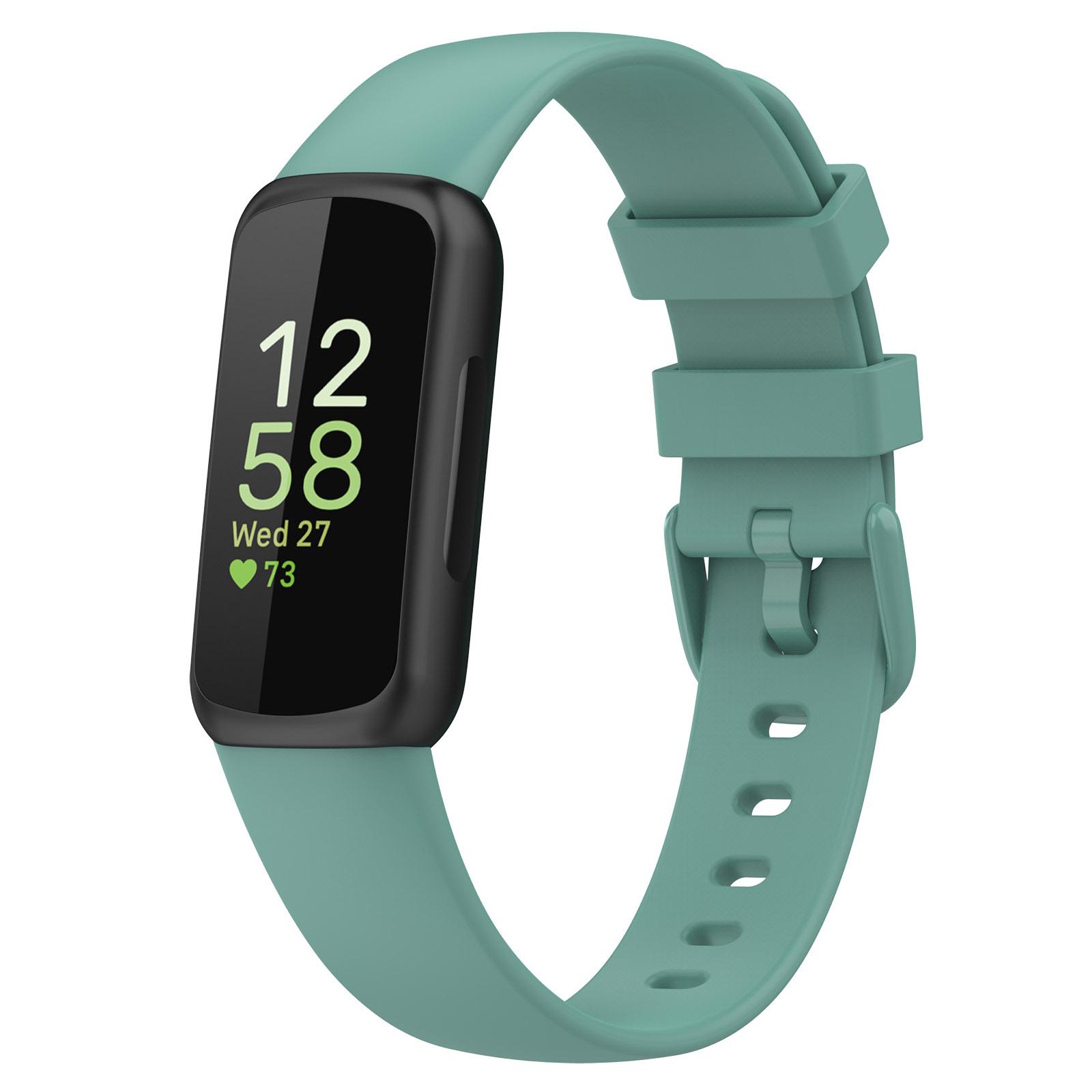 

For Fitbit Inspire 3 Silicone Watch Bands Soft Replacement Strap,Size: S White