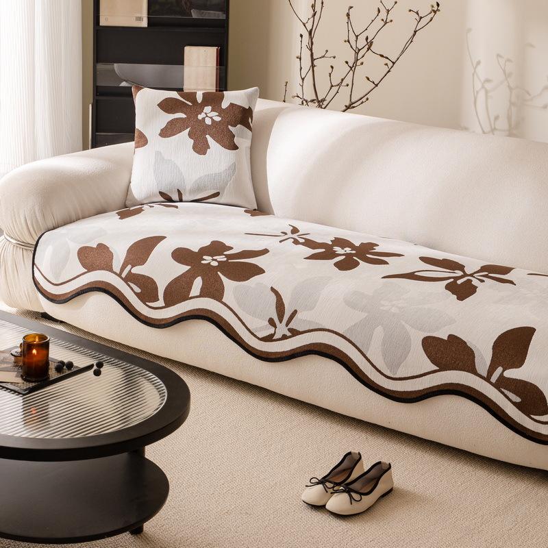 

Premium Special-Shaped Sofa Cushion New Four-Season Universal Straight Row Fixed Non-Slip Seat Cushion Sofa Cover 90*90cm