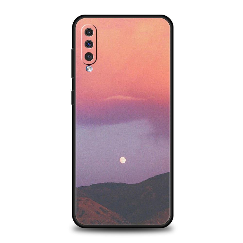 Pink Cloud Summer Sunset Glow Case For Samsung A56 A36 A26 A54 A52 A24 A14 A50 A72 A70 A06 A12 A22 A34 A42 A32 A04s A16 5G Cover