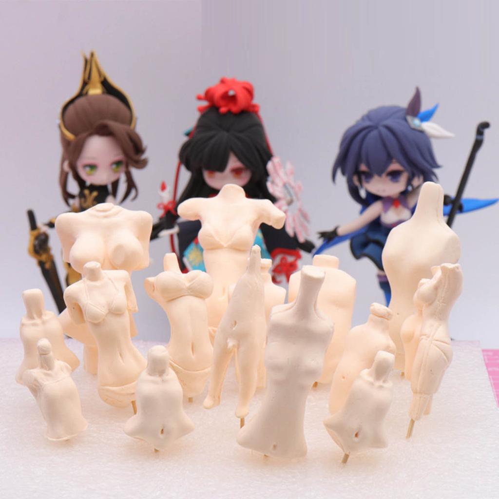 Fondant Doll Body Mold 3D Body Cake Mould DIY Clay Soft Clay Epoxy Resin Silicone Mold Baking Tools DIY Craft Cake Mould