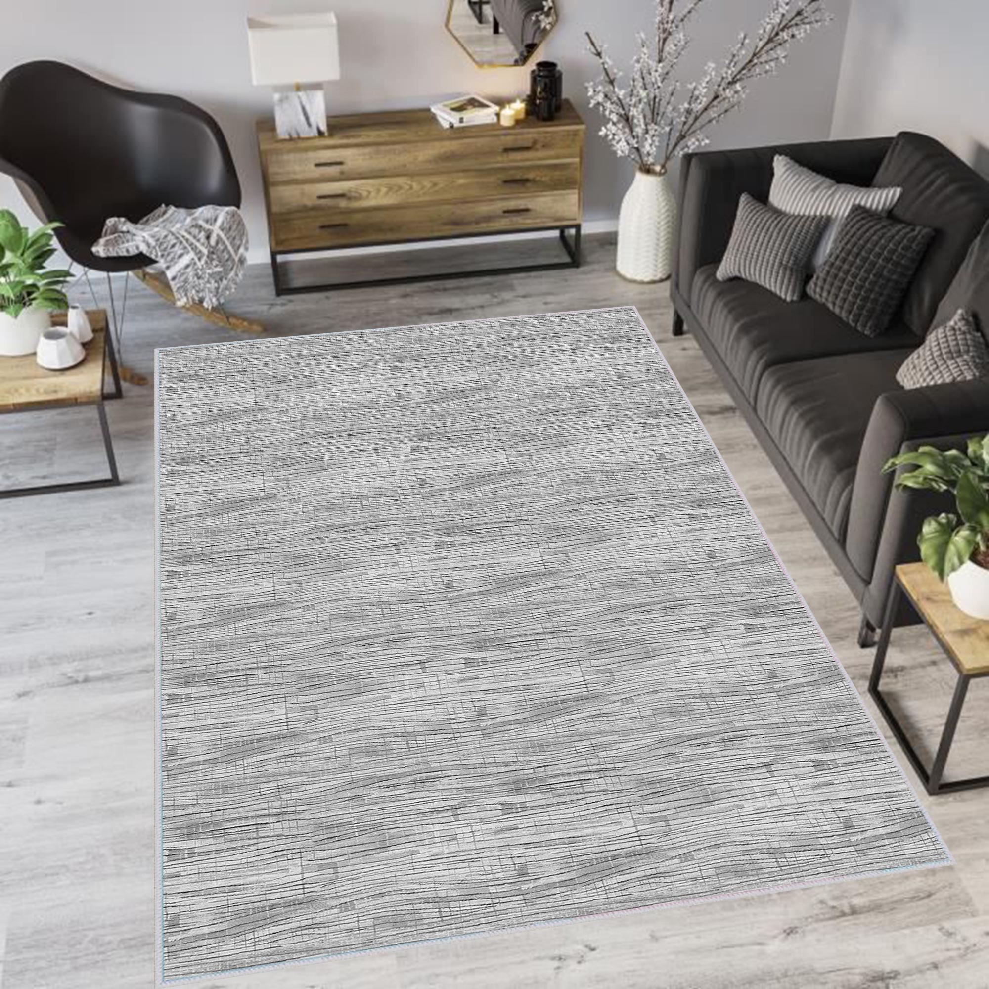 

Rovigo Home Моющийся ковер с принтом RVGHOME1114 50x80 серый